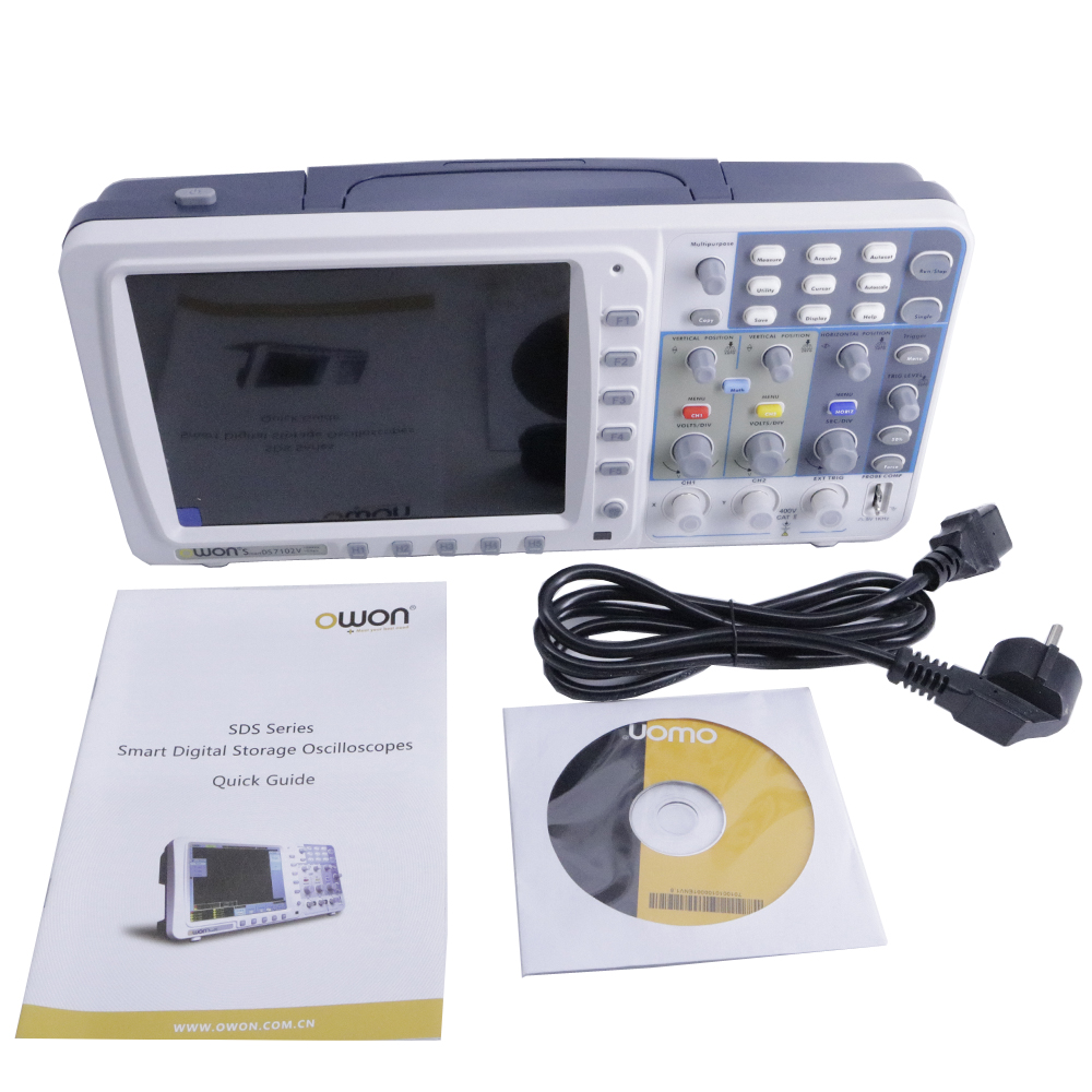 Digital Storage Oscilloscope 100Mhz - Oscilloscopio Digitale OWON SDS7102 100MHz 8
